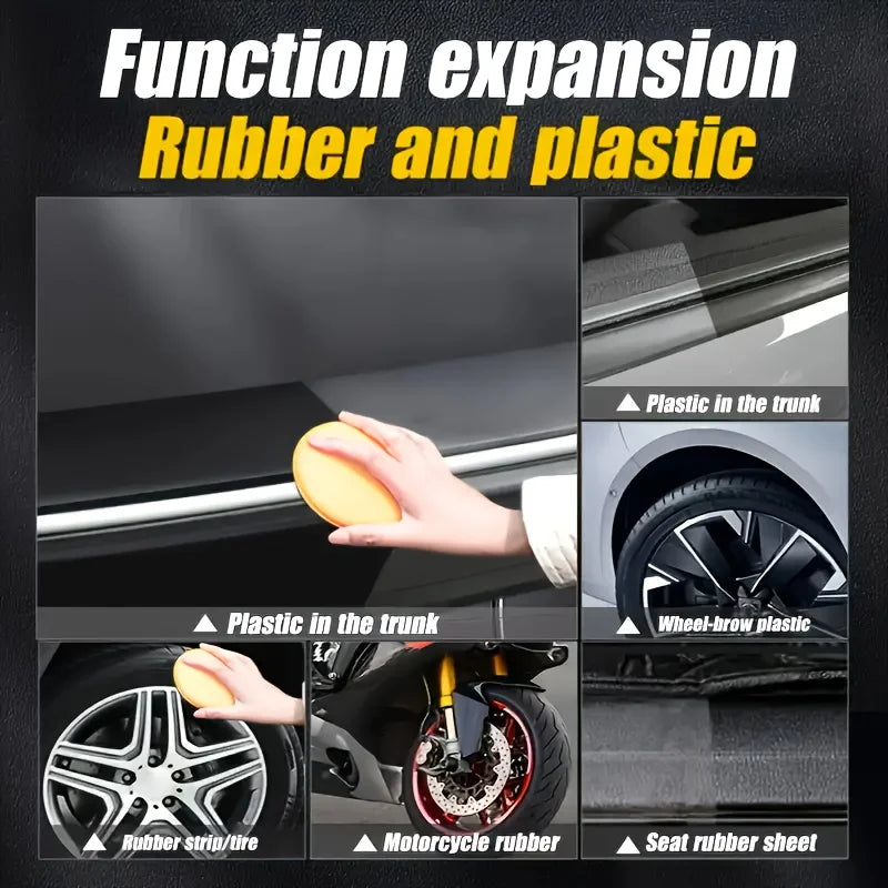 Black Trim And Plastic Restorer for Cars (5.07 Ounces/150ml) | Restore Fading Bumper, Rubber, Vinyl, Long-lasting UV Protection Oasis Select