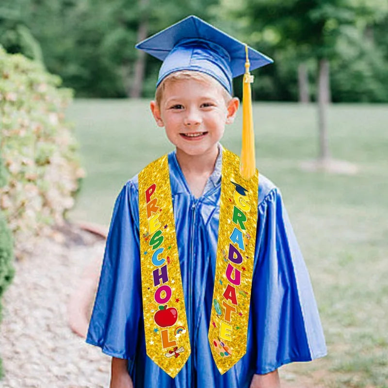Kindergarten Graduation Stole Shiny Graduation Party Decorations Kids Graduation Sash Unisex For Class Photos Party Decorations Oasis Select