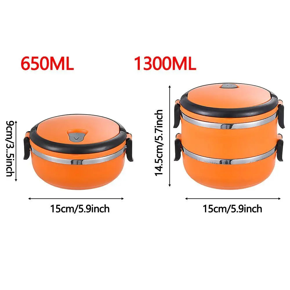 Vacuum Insulated Stainless Steel Lunch Box | Leakproof Food Flask