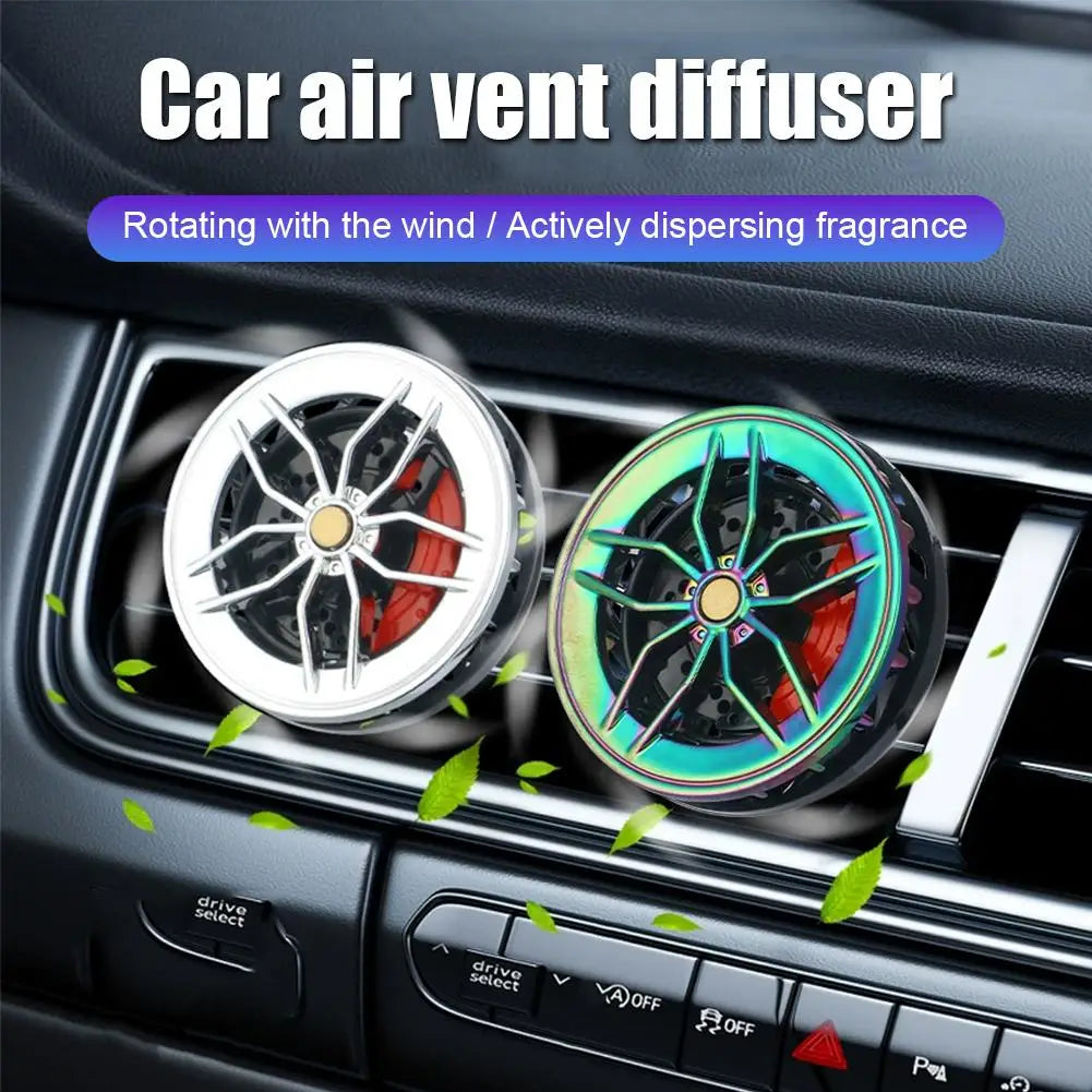 Car Air Vent Diffuser – Rotating Wheel Fragrance Clip