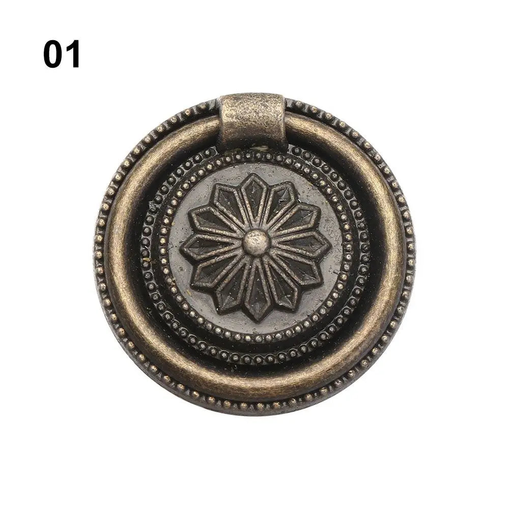 Antique Bronze Cupboard Wardrobe Dresser Furniture Handle Kitchen Cabinet Drawer Knobs Wooden Box Jewelry Box Knob Hardware Oasis Select 1