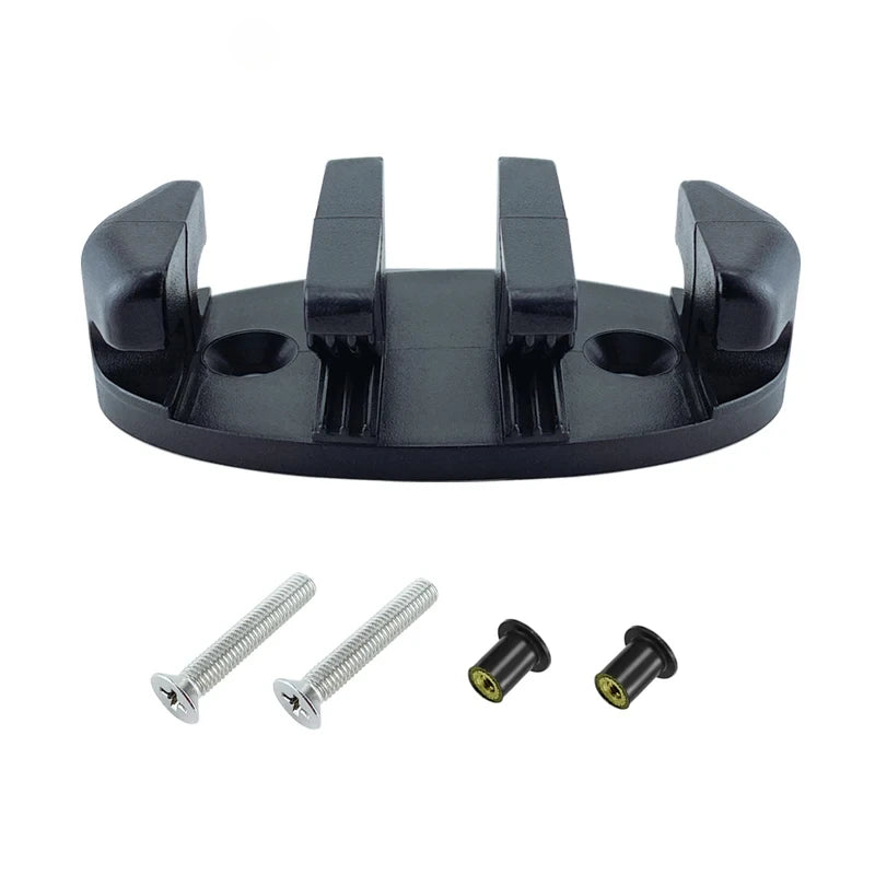 Marine Nylon Plastic Marine Zig Zag Anchor Trolley Cleat Rope Device Kayaks Canoes Boat Decks Replacement Rowing Accessories Oasis Select With Screws