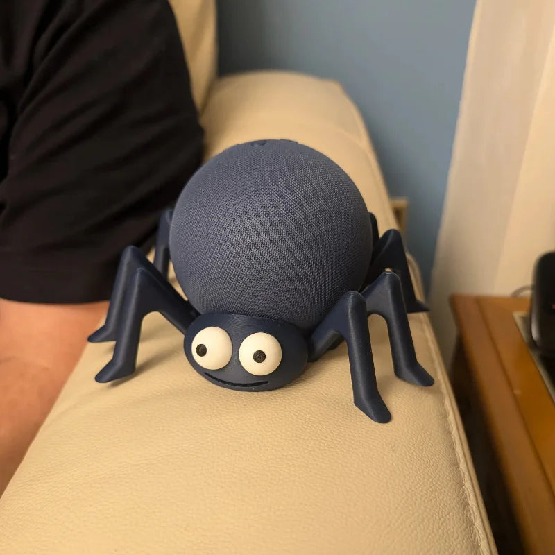 Spider Themed Smart Speaker Stand Desktop Display Holder for Alexa Echo Dot 4th/5th Gen and HomePod Mini Digital Accessory Oasis Select