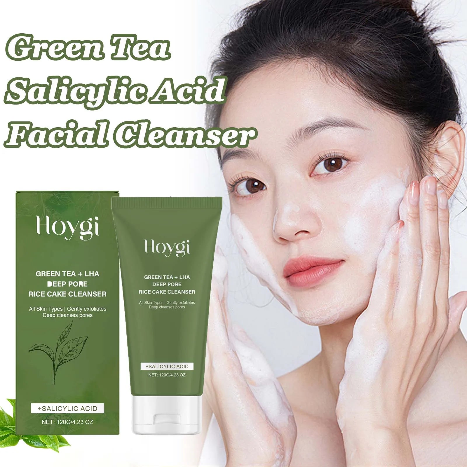 Green Tea Salicylic Acid Face Wash – Pore Refining & Oil Control Facial Cleanser Oasis Select