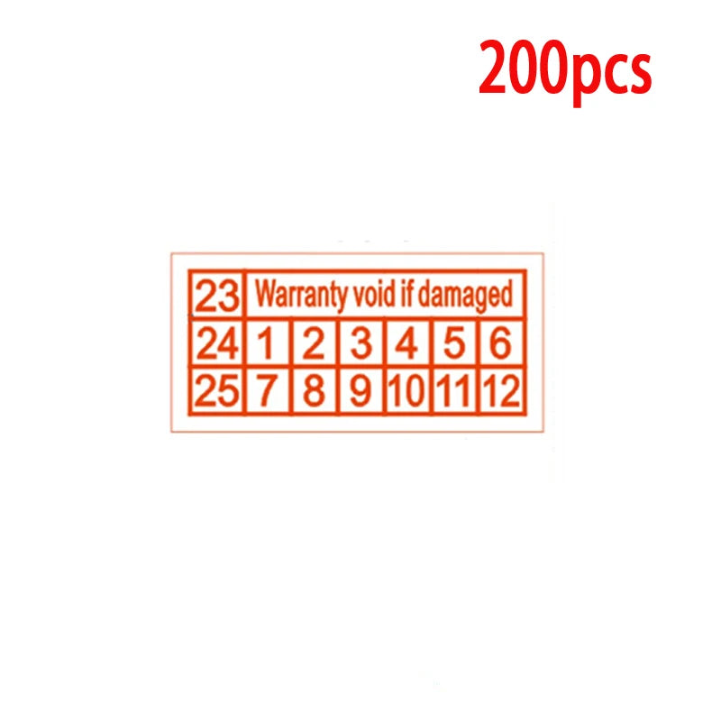 Tamper Proof Void Security Stickers 40×20mm | 100–200 Pack