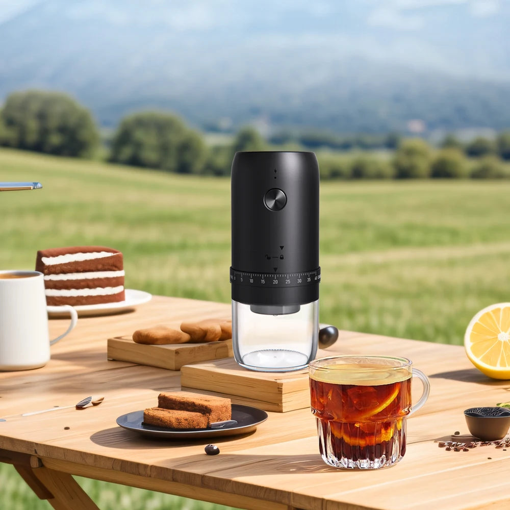 Electric coffee grinder, household small hand-cranked coffee bean grinder, portable fully automatic grinder, hand coffee grinder Oasis Select