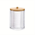 1/2 Pcs Makeup Organizer Round Clear Acrylic Makeup Organizer Makeup Cotton Pad Swab Holder Cotton Pad Organizer Box Makeup Pads Oasis Select 1pcs A