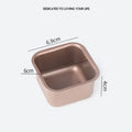 1Pcs Small Square Toast Bread Baking Pans Non-Stick Carbon Steel Loaf Cheese Cake Brownie Mold Baking Tray Oasis Select 1Pcs