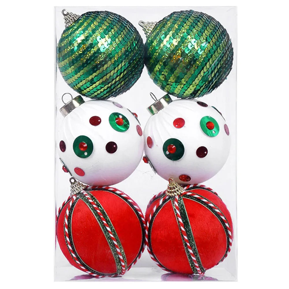 Christmas Decorations Cloth Wrapped Foam Ball Christmas Ball Kit Home Decor Christmas Trees Hanging Ornaments Oasis Select