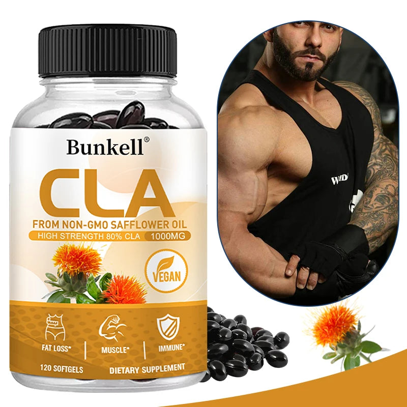 CLA 1000mg Supplement – 80% Active CLA from Safflower Oil CLA Supplement Oasis Select