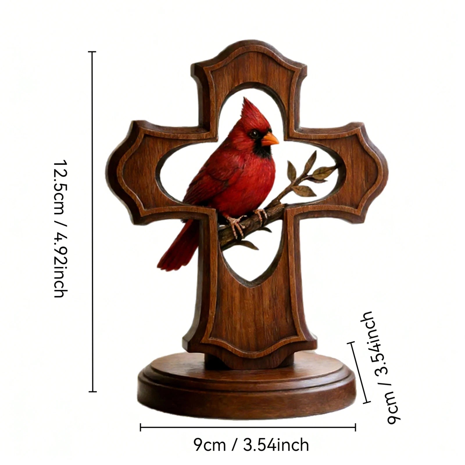 Vintage Red Cardinal Bird Ornament – Memorial & Home Gift Desktop Bird Ornament Oasis Select