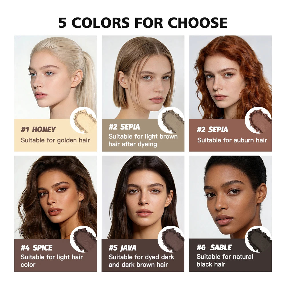 Waterproof Hairline Powder Long Lasting Shadow Filling Forehead Hair Gaps Sweat-proof Fine Powder Natural Color Hairline Makeup Oasis Select
