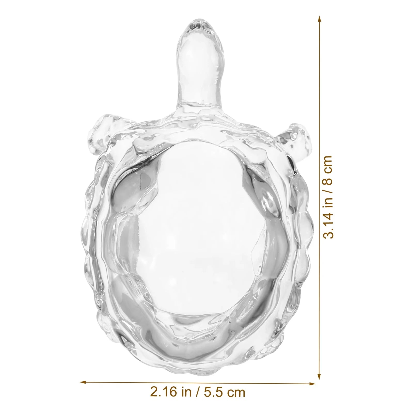 Crystal Turtle Statue | Lucky Feng Shui Glass Ornament Decor