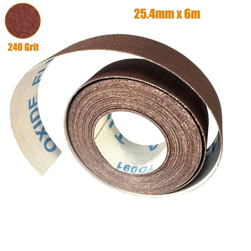 Sandpaper Roll 6M x 25cm Emery Cloth Grit 80 to 600 Abrasive Sandpaper Roll Oasis Select Single Roll P240