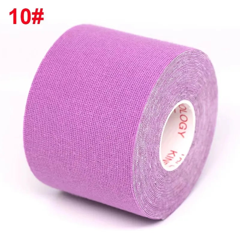 1/2/4Pcs Sports Waterproof Kinesiology Tape Stickers Athletic Bandage Muscle Recovery Protector Strapping Pain Relief Tennis Gym Oasis Select Purple 5CMX5M