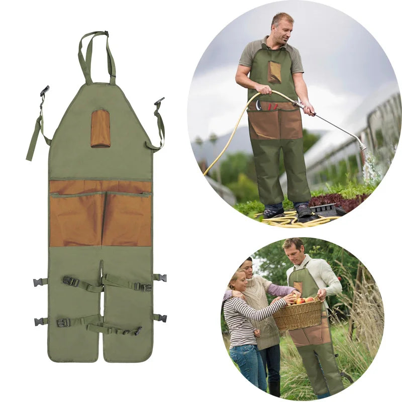 Garden Gardening Trim Multi-pocket Oxford Cloth Matching Extended Garden Leg Warmers Apron Apron Oasis Select
