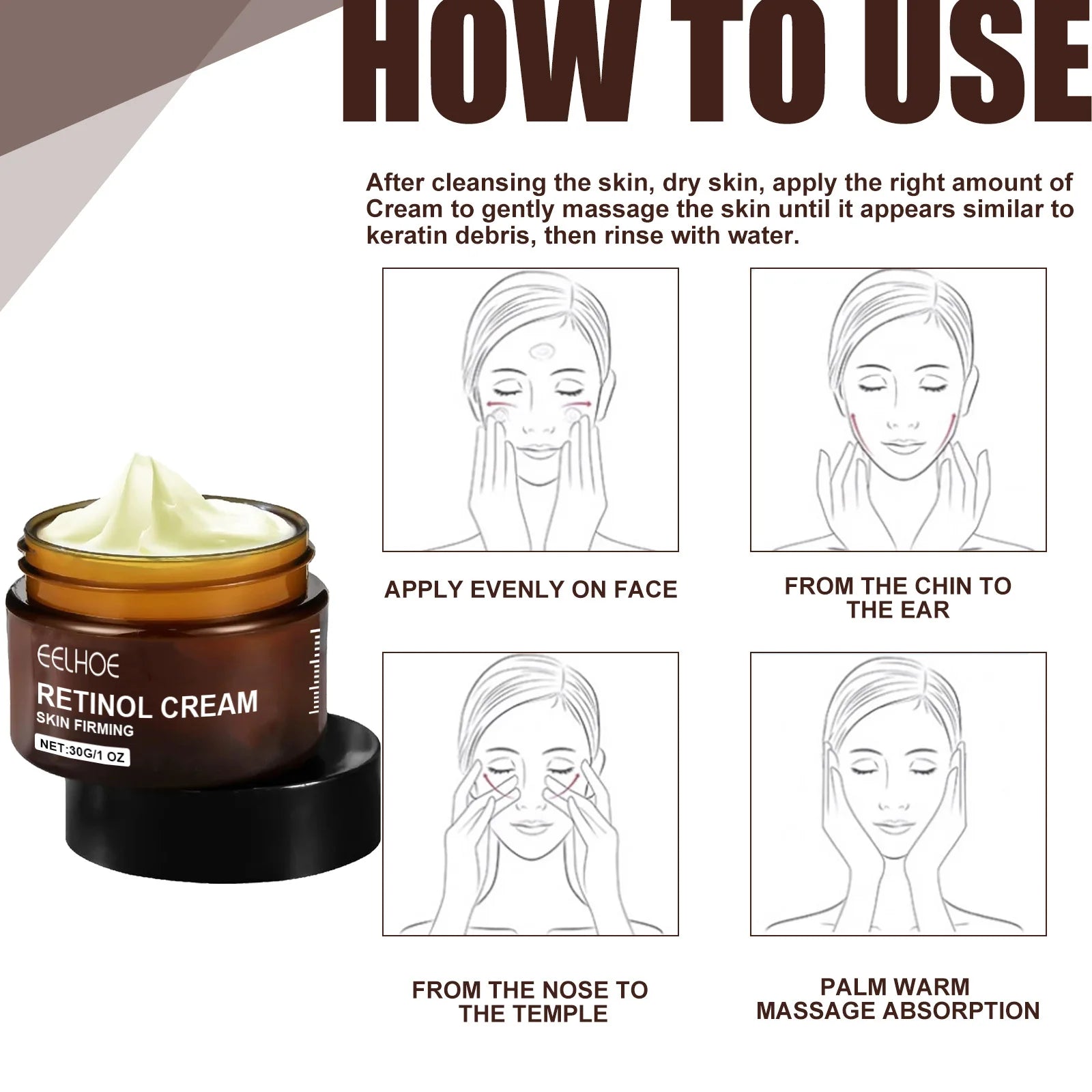 EELHOE Retinol Cream – Anti-Aging, Dark Spot & Brightening 30g