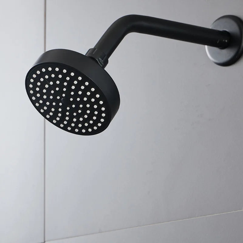 New High Pressure Black Shower Head Sprayer Adjustable Rainfall Wall Mounted Bathroom Fixture Faucet Bathroom Accessories Oasis Select