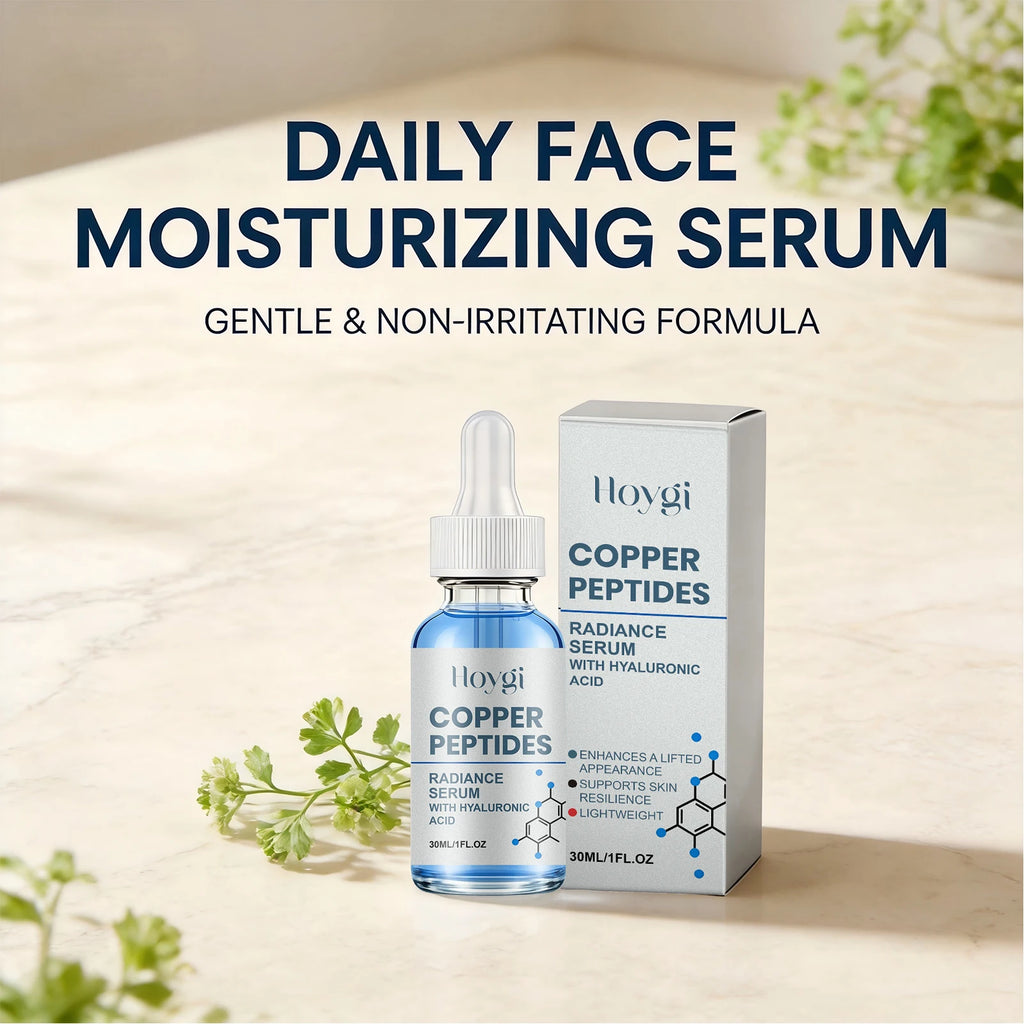 Copper Peptide Essence for Sensitive Dry Skin Moisturizing Brightening Firming Lifting Face Barrier Repair Renewing Face Serum Oasis Select