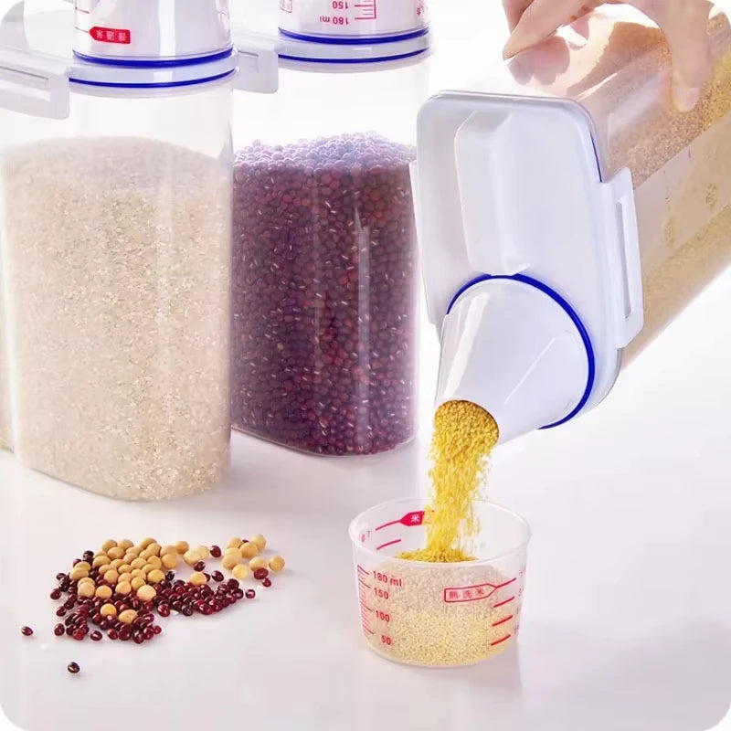 Moisture-proof Grain Jar Rice Jar Grain Storage Box Pet Food Bucket Storage Jar Sealed Bucket Filled Rice Bucket Oasis Select