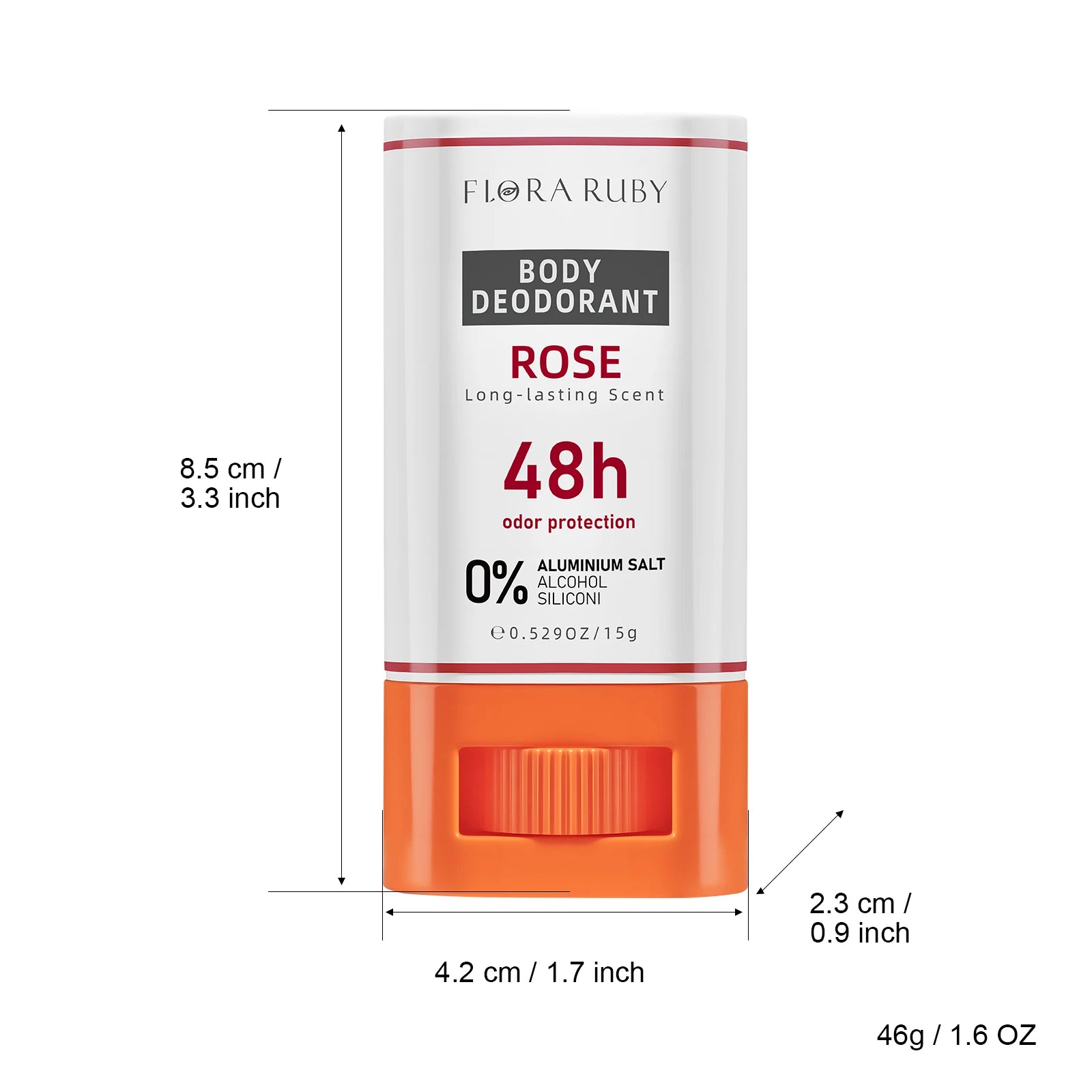 Whole Body Anti Sweat Deodorant Stick Ball Balm Rose Fragrance Underarm Armpit Body Remove Odor Antiperspirant Balm Portable 15g Oasis Select