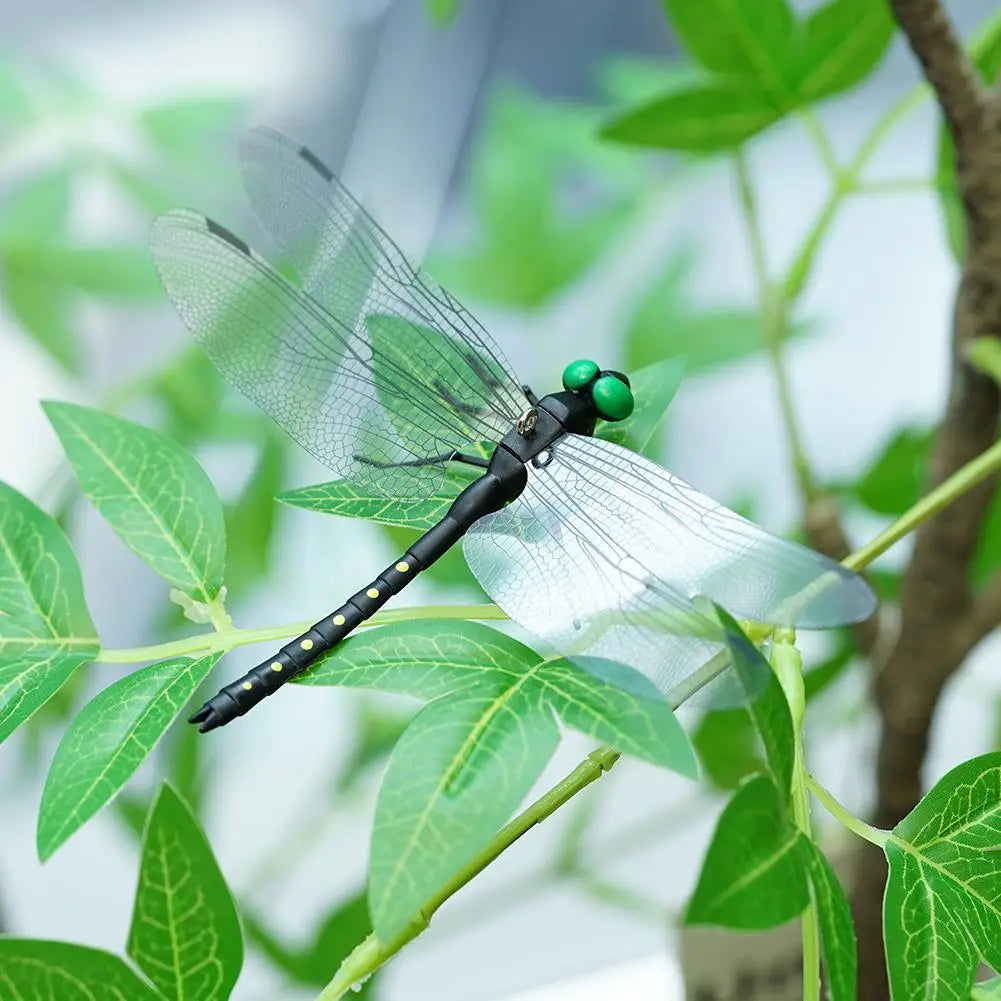 4-20pc Simulation Dragonfly Mosquito Repellent Mini Dragonfly Ornament Simulation Dragonfly Animal Model For Outdoor Garden Farm Oasis Select