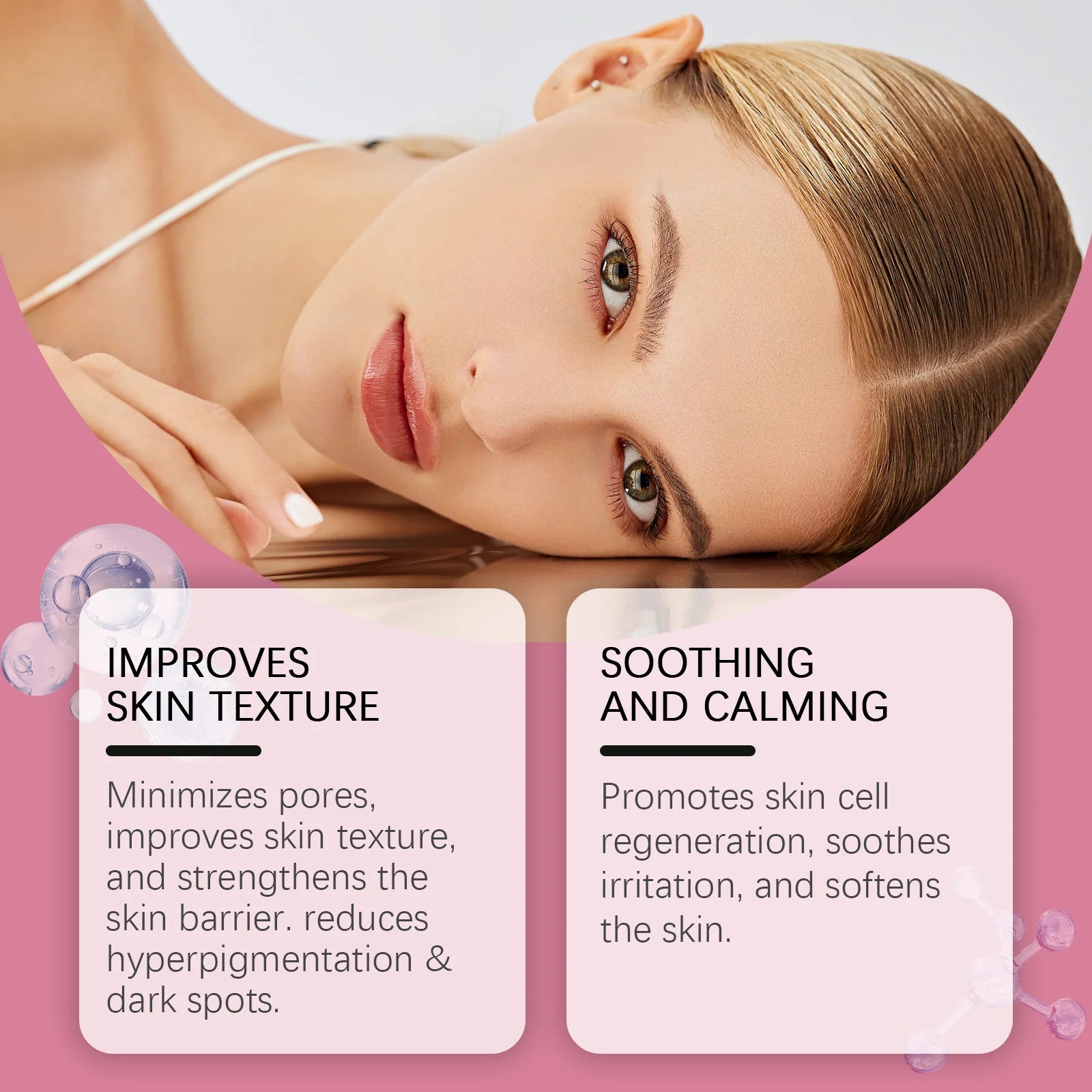 Niacinamide Facial Serum Brightening Firming Hydrating Improve Dullness Smoothing Rejuvenation Shrink Pores Glowing Facial Serum Oasis Select