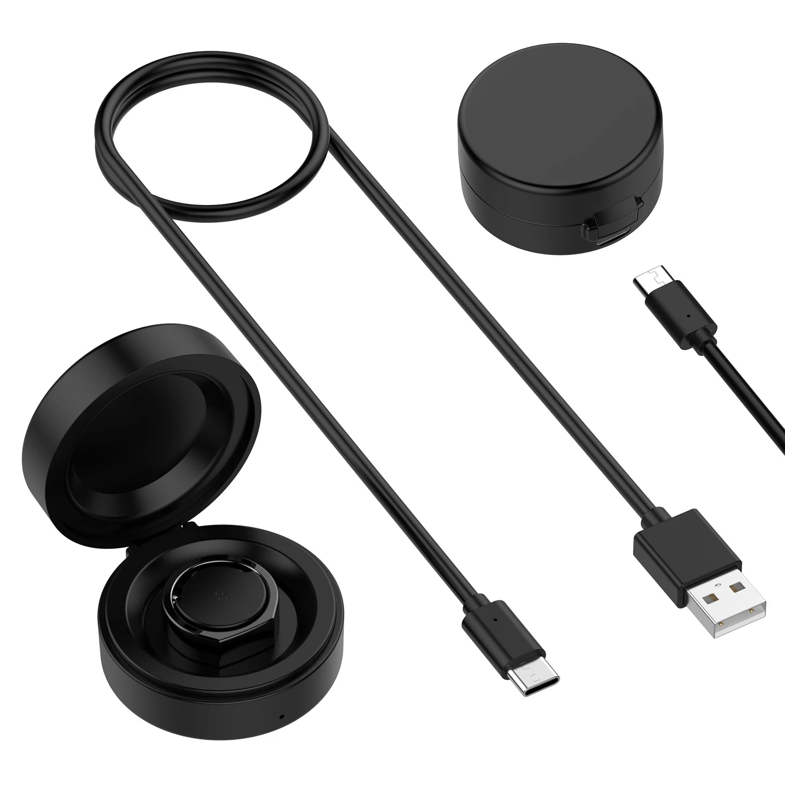 Travel Charger Dock Portable Safe Charging Dock with USB-C Cable Compatible for Oura Ring Gen3 Oasis Select