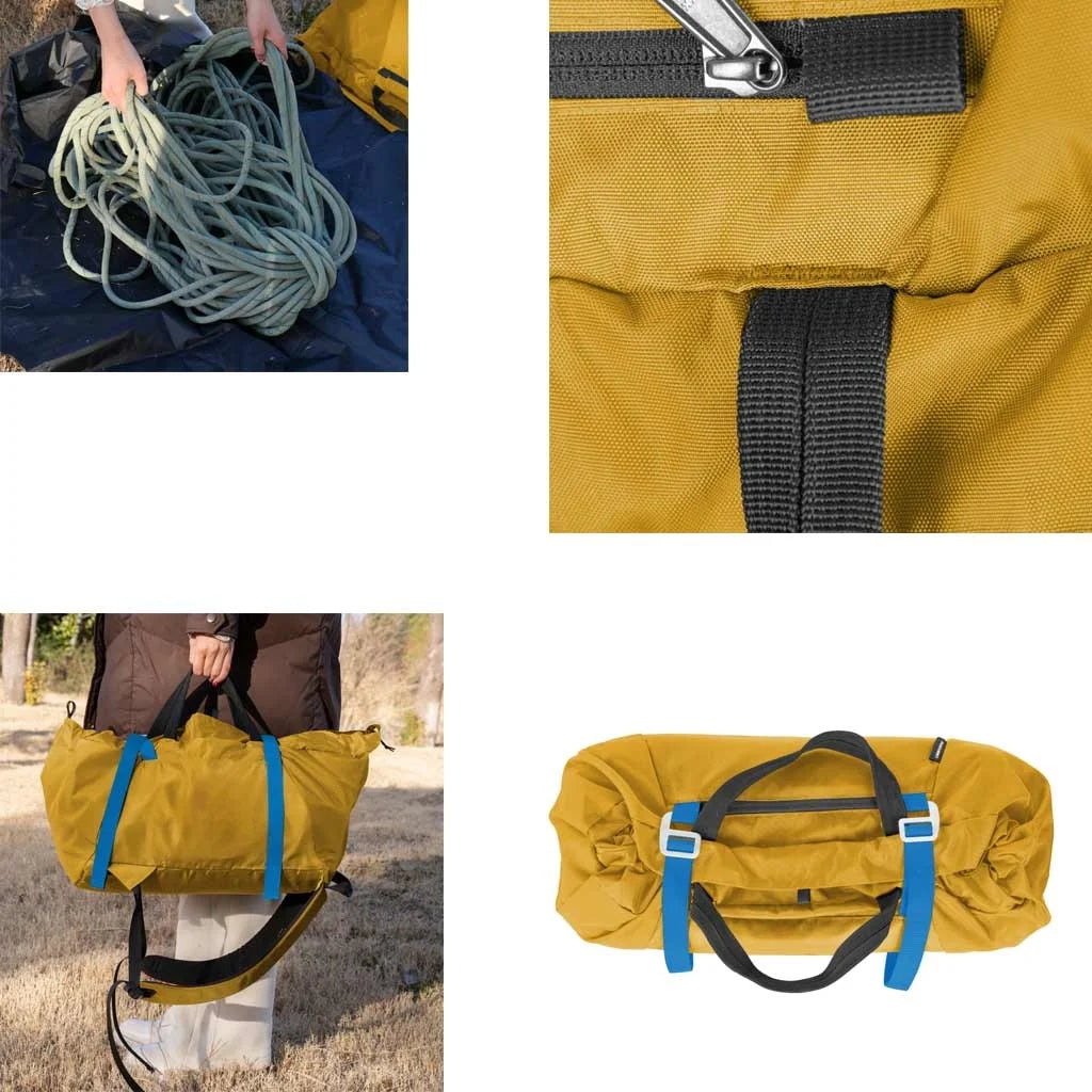 25L Climbing Rope Backpack with Rope Tarp Blanket Tote Outdoor Sports Rope harnesses quickdraws Organized Storage Bag Oasis Select