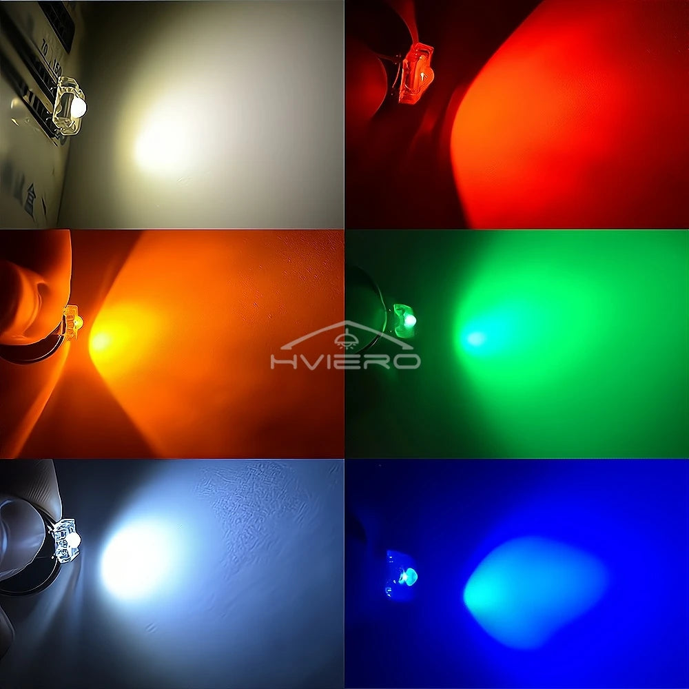 3mm Piranha Super Flux LED Diodes 100–1000pcs | Multi-Color