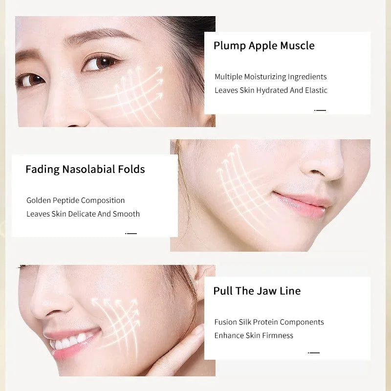 Soluble Face Lifting Threads Collagen Facial Essence Protein Peptide Gold Silk Wire Face Serum for Anti-Aging Firming Skin Oasis Select