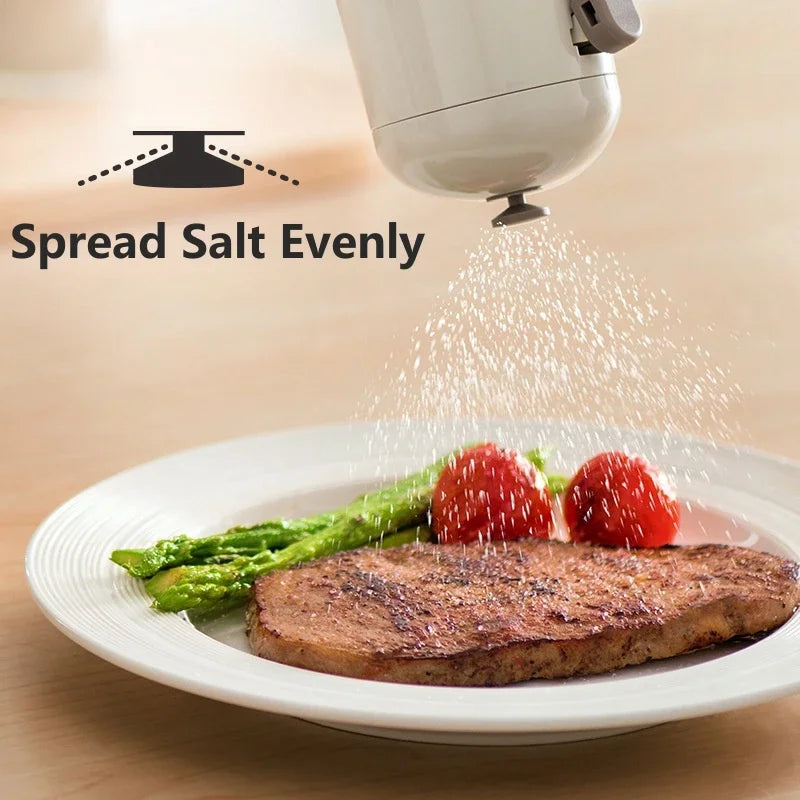 Kitchen Cooking Salt and Pepper Shakers Quantitative Glass Seasoning Bottle Each Press 0.5g Metering Household Salt Jar Oasis Select
