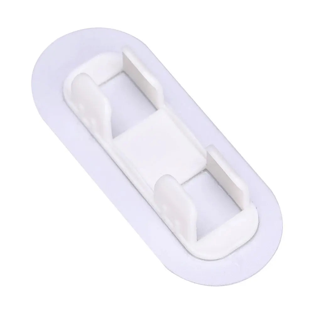 5pcs Plastic Pipe Clamp Hooks Cable Clips Pipe Support Wiring Hose Clamp Self-adhesive Fasteners Drain Pipe Holder Oasis Select