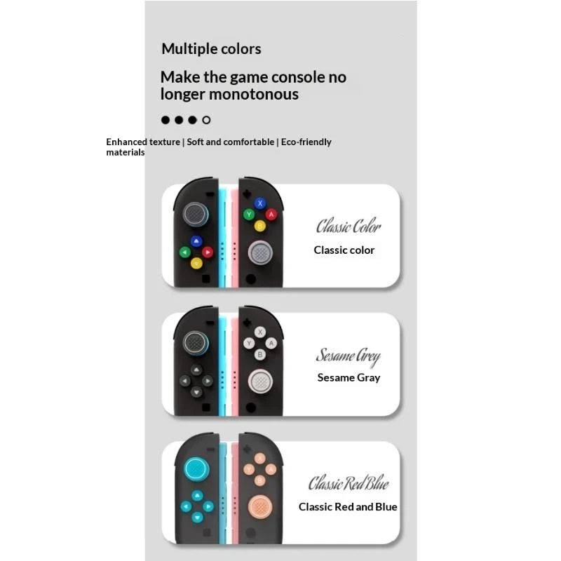 SXH Thumb Button Caps For Switch 2 Joysticks Controller Colorful Silicone Cap For Switch 2 Handle Accessories Oasis Select
