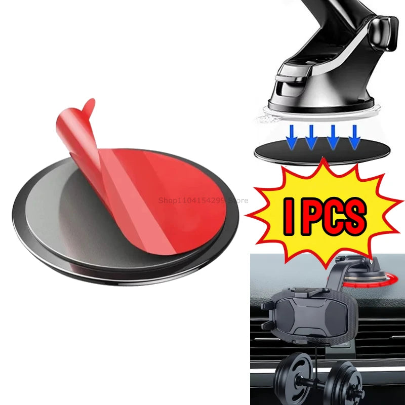 Waterproof Universal Self Adhesive Sticker Phone Stand Bracket Stickers Mobile Phone Sticker for Car Dashboard Suction Cup Base Oasis Select 1PCS L-80mm