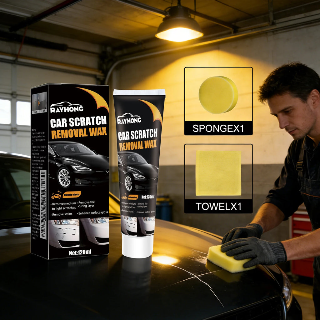 Car Scratch Remover Wax – Paint Protection & Polishing Compound, Restore Shine & Repair Surface Scratches, Auto Body Care Kit Oasis Select