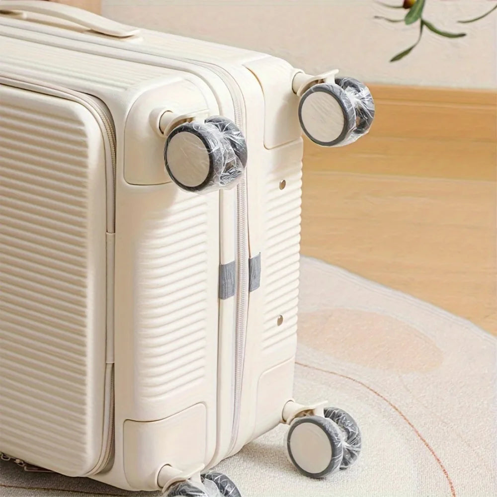 50/80pcs Luggage Wheel Covers - Dustproof Suitcase Protectors Wheel, Disposable Travel Accessories for Trolley Cases Oasis Select