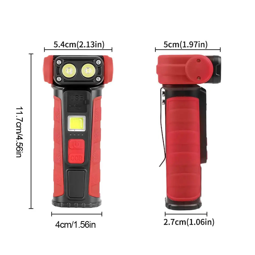 Magnetic COB Work Light - Super Bright Flashlight with Pen Clip Multi-Functional Outdoor night Emergency Maintenance Light ﻿ Oasis Select