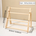 1pc Wooden 3-Layer/4-Layer Hair Accessory Organizer Suitable for Hair Bands, Hair Ropes, Clamps, Bracelets Storage Racks Oasis Select 3layer - Yellow