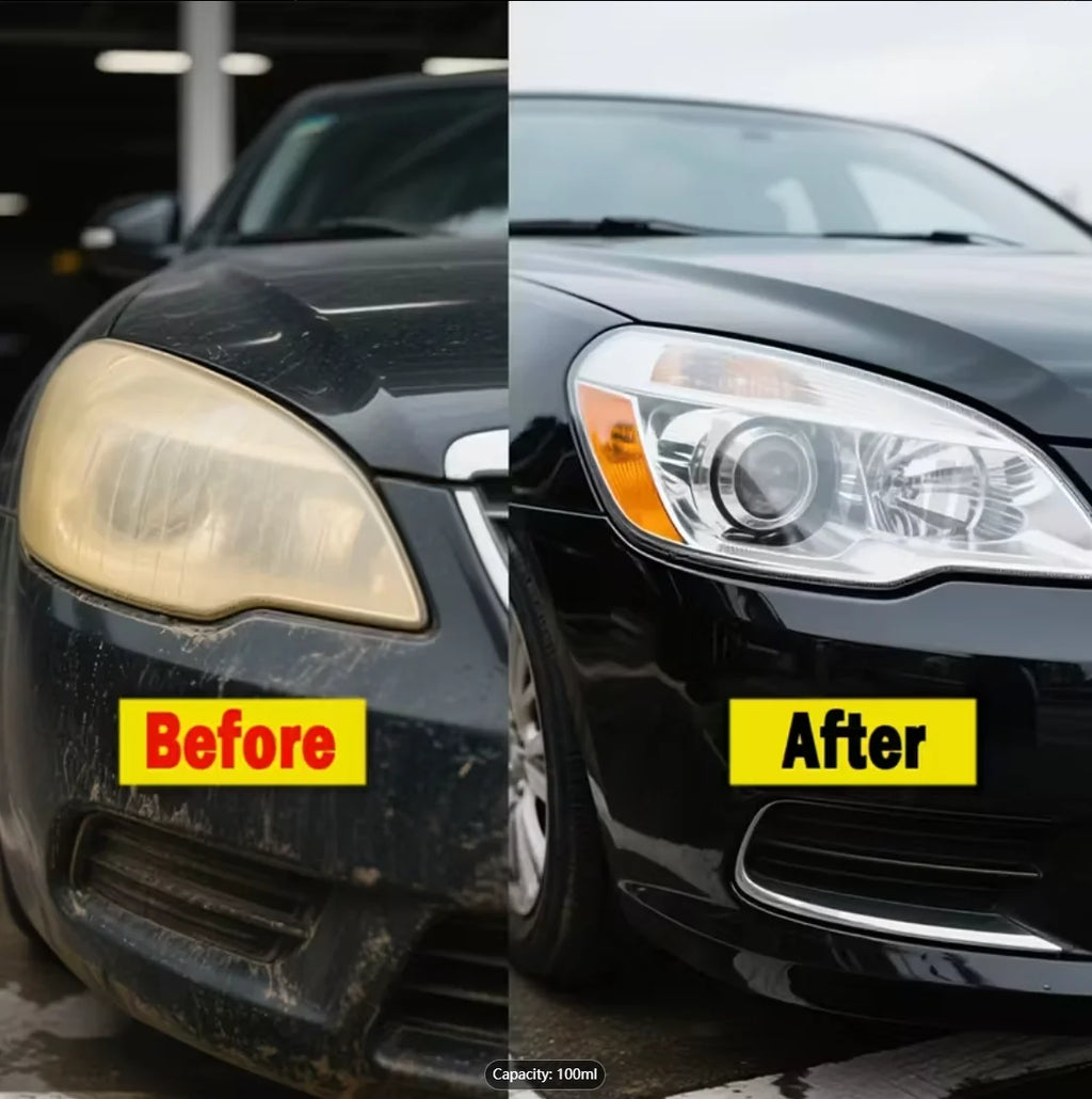 Car Headlight Restoration Fluid – Crystal Coating, Removes Haze Headlight Restoration Kit Oasis Select