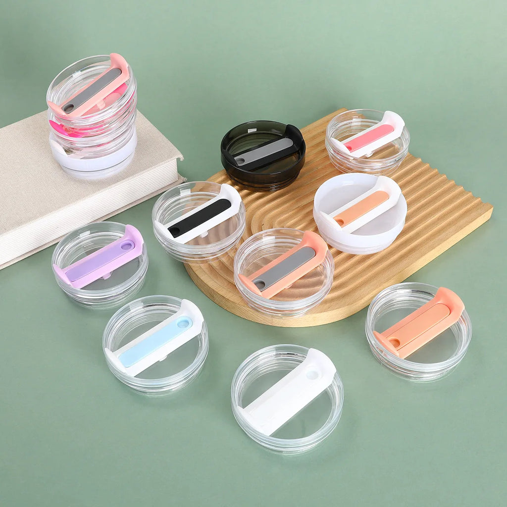 40Oz Sealing Bottle Cover Splash Spill Proof Plain Plastic Replacement Lids for Stanley Quencher H2.0 40oz Tumber Cup Oasis Select