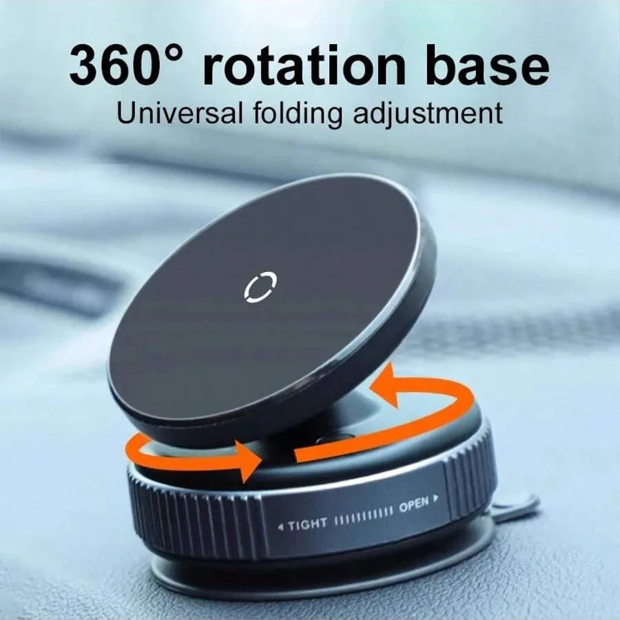 360° Vacuum Magnetic Suction Cup Phone Mount, Adjustable Hands-Free Suction Cup Phone Holder for Car/Gym/Mirror/Smooth Surface Oasis Select
