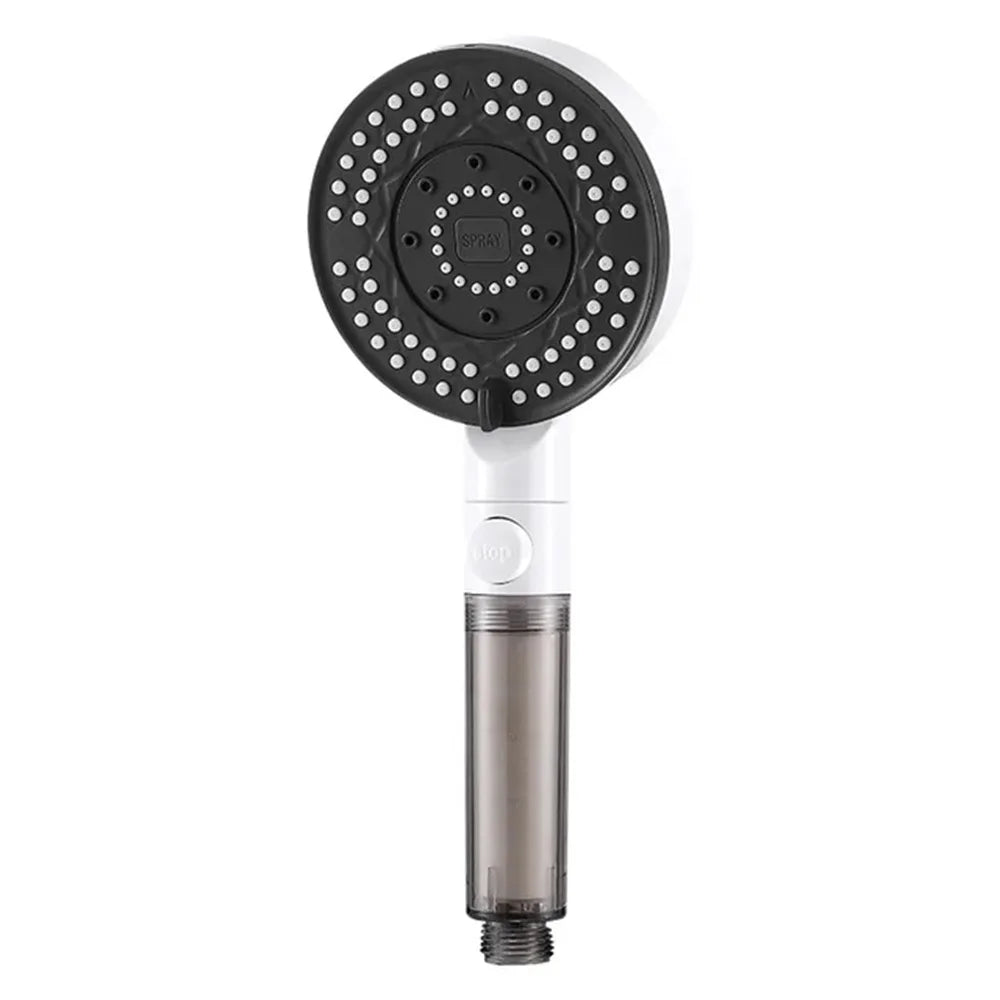 6 Modes Filter Shower Head Anti Limestone High Pressure Rain Showerhead Water Stop Hose Support Faucet Bathroom Accessories Sets Oasis Select shower head