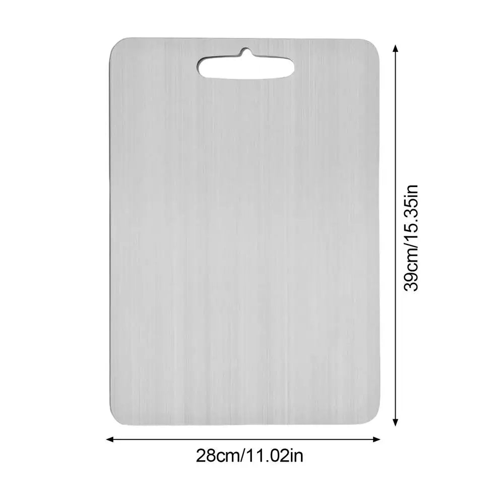 Cutting Board Double-Sided Metal Cutting Board Easy Grip Baking Board for Countertop Kitchen Tool for Meat Fruits Vegetables Oasis Select 28x39cm