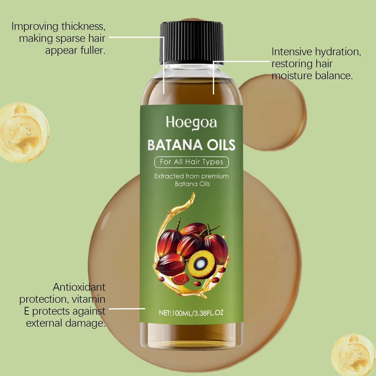 HOEGOA Batana Oil – Hair Growth & Anti-Breakage Treatment Hair Growth Oil Oasis Select