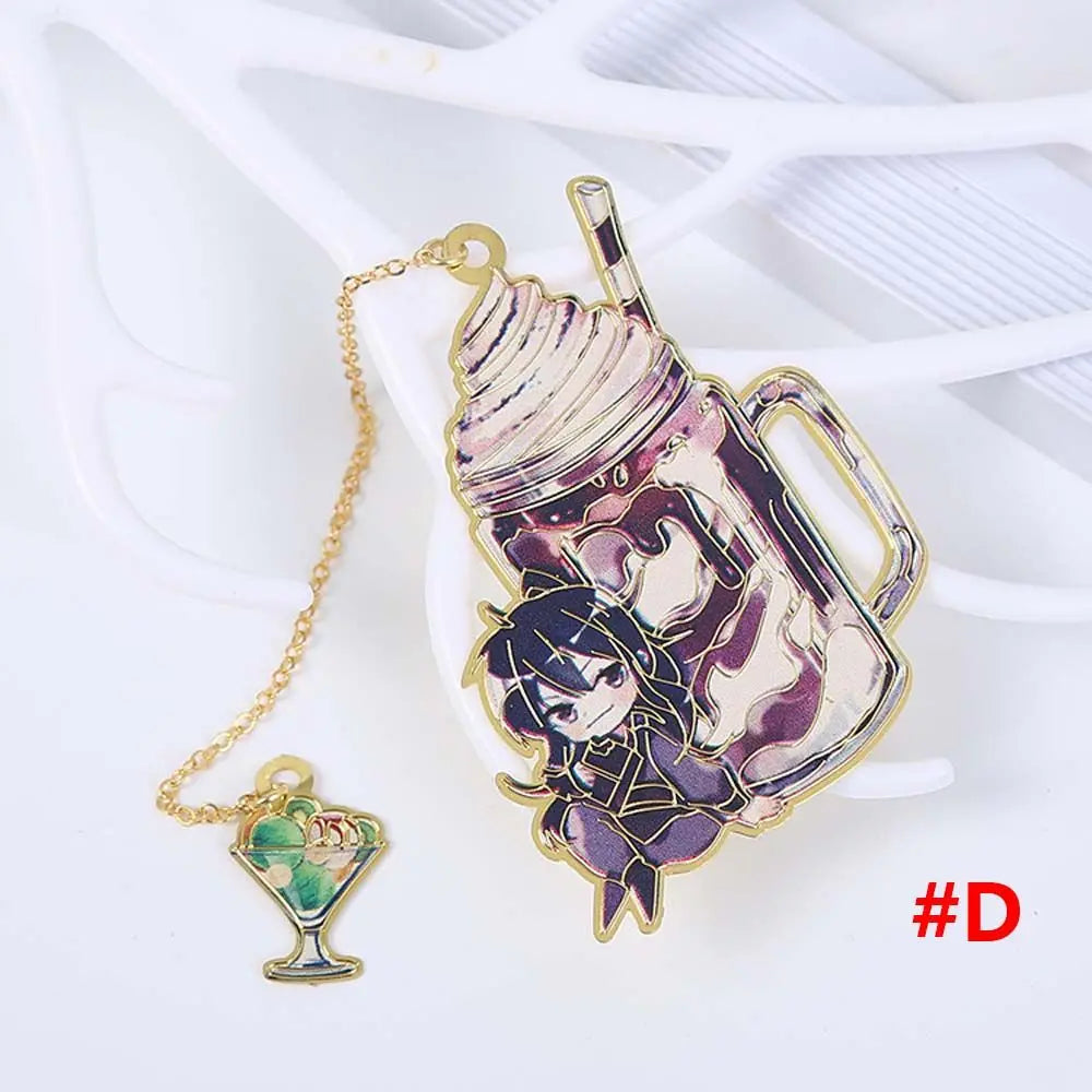 Mo Dao Zu Shi Anime Metal Bookmarks Grandmaster of Demonic Cultivation Cartoon Bookmark Wei Wuxian Lan Wangji Figure Bookmark Oasis Select D