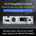XK-GK-4010A Hand Sweep Sensor Switch Module for 5V-24V LED Lights with Infrared Technology 72W Non-Contact Control Oasis Select Type A