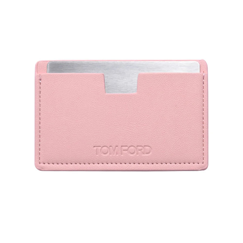 Shatterproof Pocket Makeup Mirror – PU Leather Card Size