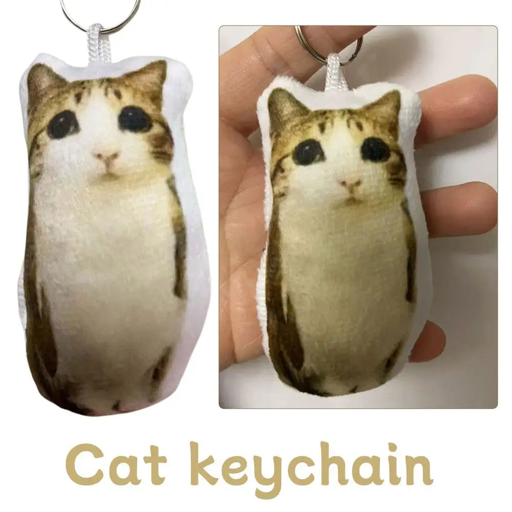 Cat Voice Keychain Toy Sound Hanging Decompression Reverses German Kitten Voice Pendant With Sound Plush Pendant Cute Pet Gift Oasis Select