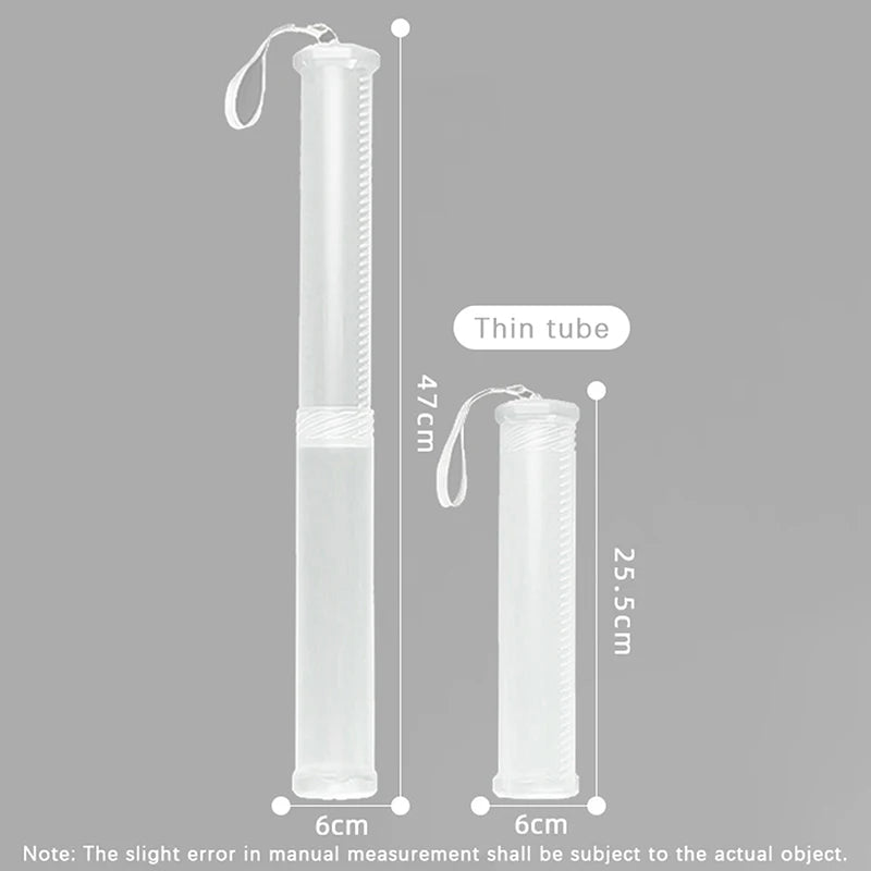 Transparent Abs Telescopic Pen Holder Art Painting Brush Pencil Holder Suitable For Outdoor Sketching Brush Storage Oasis Select A2